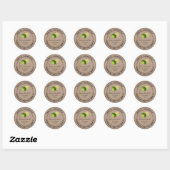 Limoenmarmelade Kraftpapier Potlabels Ronde Sticker (Vel)