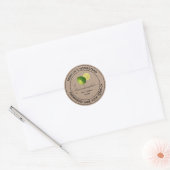 Limoenmarmelade Kraftpapier Potlabels Ronde Sticker (Envelop)