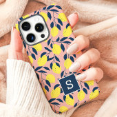 Limoenpatroon Monogram Case-Mate iPhone Case