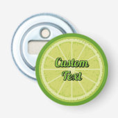 Limoenschijf Button Flesopener (Voorkant)