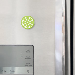 Limoenschijf groene zomer fruitmagneet magneet