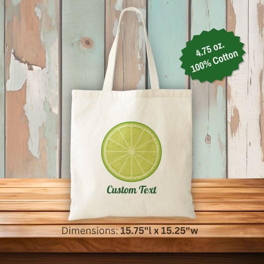 Limoenschijf Tote Bag
