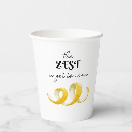 Limoenschil Feestbeker Papieren Bekers (Achterkant)