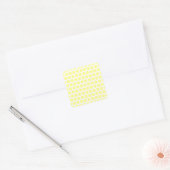 Limoensorbetstippen Vierkante Sticker (Envelop)