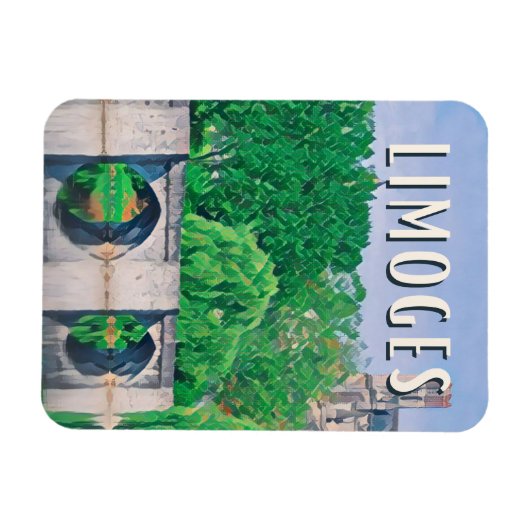 Limoges Photo Vintage Magneet (Horizontaal)