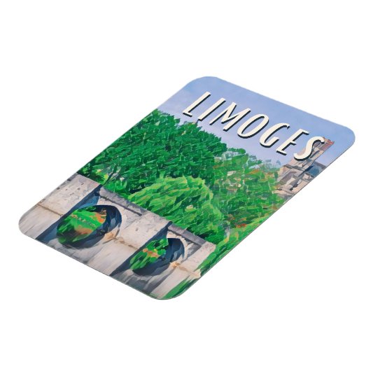 Limoges Photo Vintage Magneet (Linkerzijde)