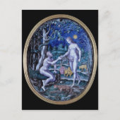 Limoges plaque, waarin Adam en Eva zijn afgebeeld, Briefkaart (Voorkant)