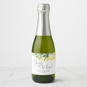 Limon Bruilofts Bruiswijn Label Sparkling Wijnetiket