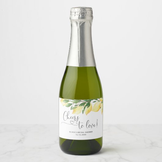 Limon Bruilofts Bruiswijn Label Sparkling Wijnetiket (Voorkant)