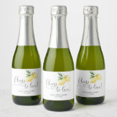 Limon Bruiloftsfeest Bruisende Wijnlabel Sparkling Wijnetiket (Flessen)