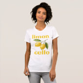 Limon cello T-shirt voor vrouwen en mannen (Voorkant volledig)
