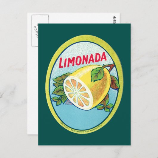 Limonada-label Briefkaart (Voorkant / Achterkant)