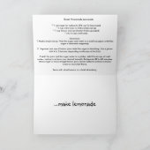 limonade: als het leven je citroenen geeft kaart (Binnen)