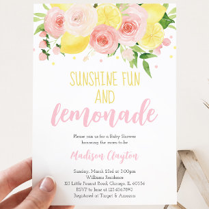 Limonade Baby Shower Kaart