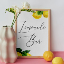 Limonade Bar Bord | Citroen Trouwdrank Station