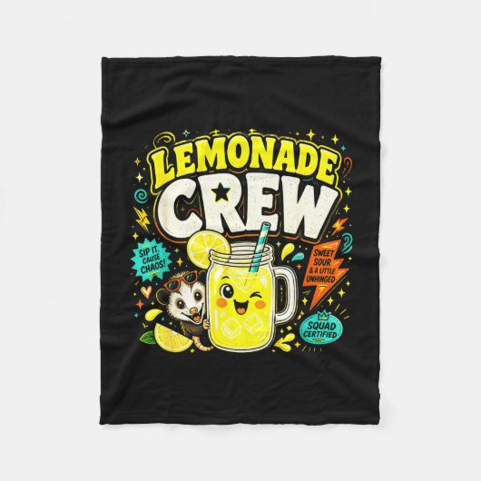 Limonade bemanning grappige schattige kinderen lim fleece deken (Voorkant)