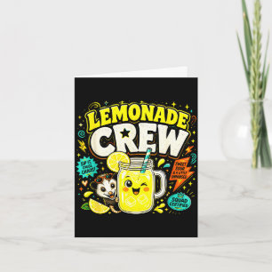 Limonade bemanning grappige schattige kinderen lim kaart