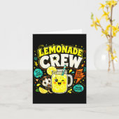 Limonade bemanning grappige schattige kinderen lim kaart (Gele Bloem)