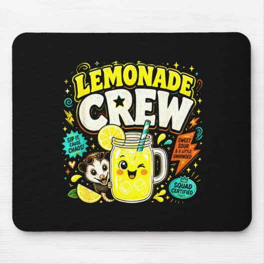 Limonade bemanning grappige schattige kinderen lim muismat (Voorkant)