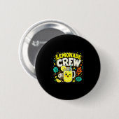Limonade bemanning grappige schattige kinderen lim ronde button 5,7 cm (Voorkant /achterkant)