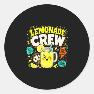 Limonade bemanning grappige schattige kinderen lim ronde sticker