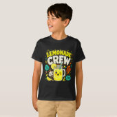 Limonade bemanning grappige schattige kinderen lim t-shirt (Voorkant volledig)