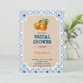 Limonade bereik citrus douche uitnodiging (Staand voorkant)