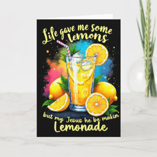 Limonade Bijbel Leven Gaf Me Een paar Citroenen Je Kaart