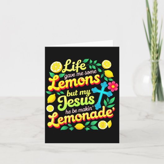 Limonade Bijbel Leven Gaf Sommige Kaart (Voorkant)