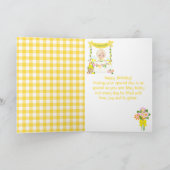 limonade blond haar meisje gelukkig verjaardag kaart (Binnen)