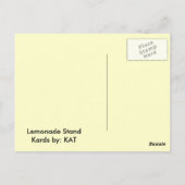 limonade Briefkaart (Achterkant)