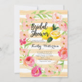 Limonade Bruiloft Feest uitnodiging aquarel (Voorkant)