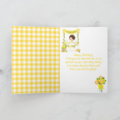 Limonade Bruin Haar Jongen Gefeliciteerd Verjaarda Kaart (Binnen)