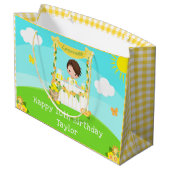 limonade bruin haar jongen gelukkig verjaardag groot cadeauzakje (Achterkant Gekanteld)