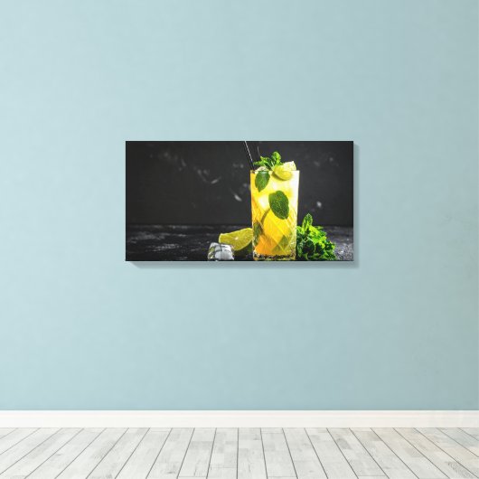 limonade canvas afdruk (Insitu (Houten vloer))