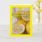 Limonade Dag Kaart 20 augustus (Gele Bloem)