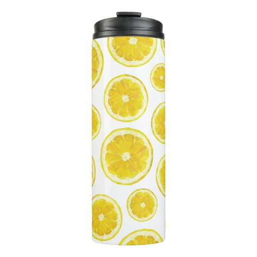 limonade drinkware fles. Gele citroenmolen Thermosbeker (Voorkant)