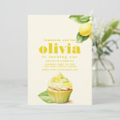 limonade en plezier, het draaien van een eerste ve kaart (Staand voorkant)