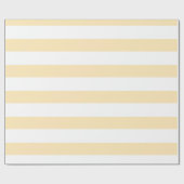 limonade en wit breed horizontaal gestreept cadeaupapier (Vlak)