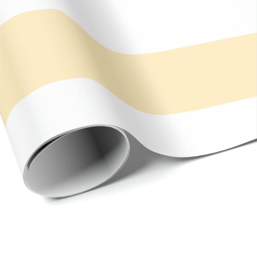 limonade en wit breed horizontaal gestreept cadeaupapier (Rol Hoek)