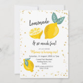 Limonade en zo veel leuke uitnodiging (Voorkant)