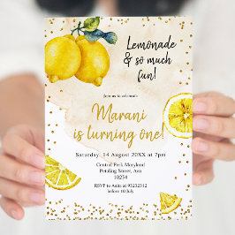 Limonade en zoveel leuke verjaardagsuitnodiging kaart
