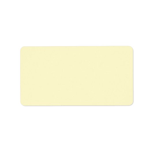 limonade geel effen kleur | Klassiek Elegant Etiket (Voorkant)