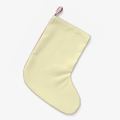 limonade geel effen kleur | Klassiek Elegant Kleine Kerstsok (Voorkant (Hangend))