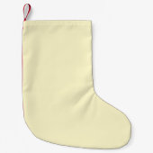 limonade geel effen kleur | Klassiek Elegant Kleine Kerstsok (Voorkant)