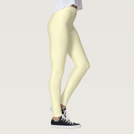 limonade geel effen kleur | Klassiek Elegant Leggings (Rechts)