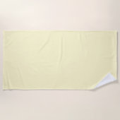 limonade geel effen kleur | Klassiek Elegant Strandlaken (Voorkant)