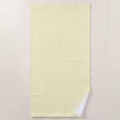 limonade geel effen kleur | Klassiek Elegant Strandlaken (Voorkant)