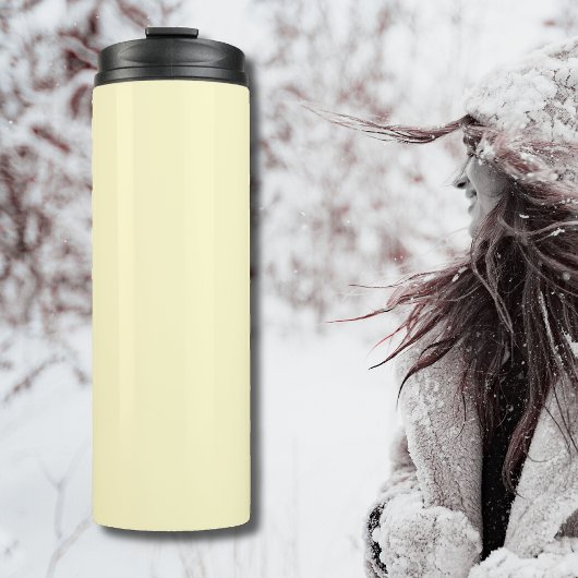 limonade geel effen kleur | Klassiek Elegant Thermosbeker