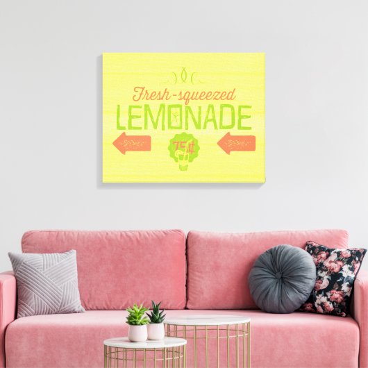 limonade, gevarieerd canvas afdruk (Insitu (Woonkamer))